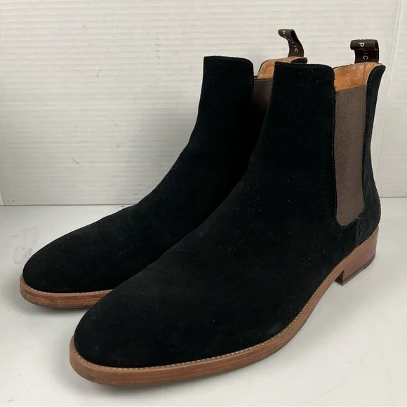 New Republic Black Suede Chelsea Boots Mens Size 12 - Picture 2 of 9